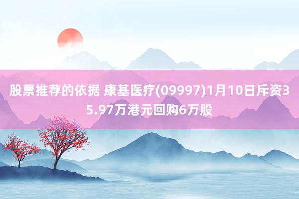 股票推荐的依据 康基医疗(09997)1月10日斥资35.97万港元回购6万股