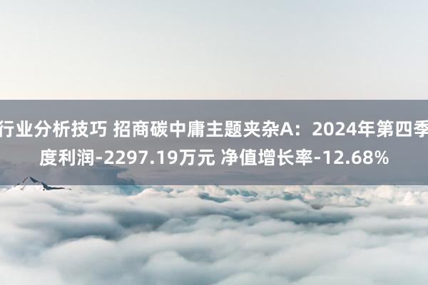 行业分析技巧 招商碳中庸主题夹杂A：2024年第四季度利润-2297.19万元 净值增长率-12.68%