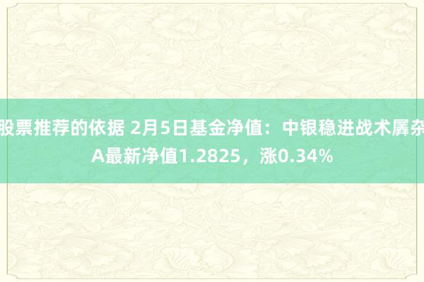 股票推荐的依据 2月5日基金净值：中银稳进战术羼杂A最新净值1.2825，涨0.34%