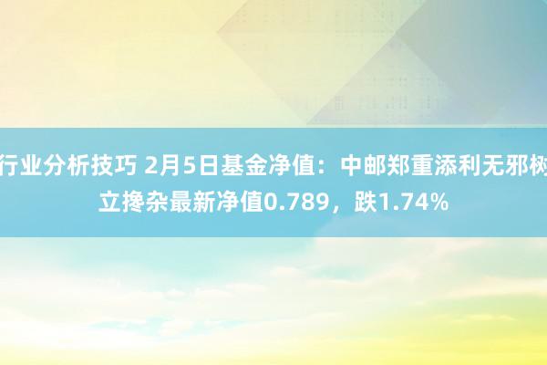 行业分析技巧 2月5日基金净值：中邮郑重添利无邪树立搀杂最新净值0.789，跌1.74%