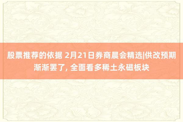 股票推荐的依据 2月21日券商晨会精选|供改预期渐渐罢了, 全面看多稀土永磁板块