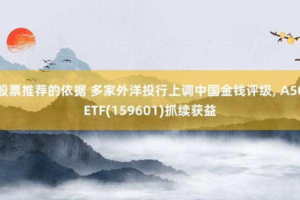 股票推荐的依据 多家外洋投行上调中国金钱评级, A50ETF(159601)抓续获益