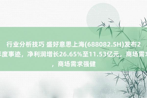 行业分析技巧 盛好意思上海(688082.SH)发布2024年度事迹，净利润增长26.65%至11.53亿元，商场需求强健