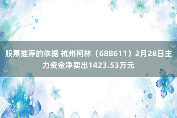 股票推荐的依据 杭州柯林（688611）2月28日主力资金净卖出1423.53万元